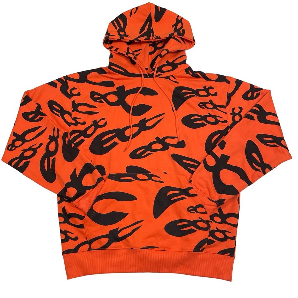 Insomniac Brand “ EDC “ Size L Orange Hoodie Sweatshirt (Retail $80)